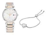 Buy Shop Tommy Hilfiger Lynn Quartz White Dial Two Tone Steel Strap Watch For Women - 1782236 USA Online
