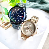 Buy Shop Tommy Hilfiger Madison Chronograph Quartz Rose Gold Dial Rose Gold Steel Strap Watch For Women - 1782190 USA Online