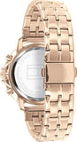 Buy Shop Tommy Hilfiger Madison Chronograph Quartz Rose Gold Dial Rose Gold Steel Strap Watch For Women - 1782190 USA Online
