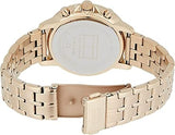 Buy Shop Tommy Hilfiger Madison Chronograph Quartz Rose Gold Dial Rose Gold Steel Strap Watch For Women - 1782190 USA Online