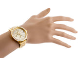 Buy Shop Tommy Hilfiger Madison Quartz Gold Dial Gold Steel Strap Watch For Women - 1782189 USA Online
