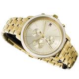 Buy Shop Tommy Hilfiger Madison Quartz Gold Dial Gold Steel Strap Watch For Women - 1782189 USA Online