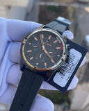 Buy Shop Tommy Hilfiger Mason Black Dial Black Rubber Strap Watch for Men - 1791792 USA Online