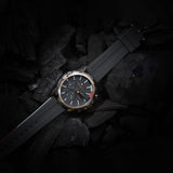 Buy Shop Tommy Hilfiger Mason Black Dial Black Rubber Strap Watch for Men - 1791792 USA Online