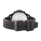 Buy Shop Tommy Hilfiger Mason Black Dial Black Rubber Strap Watch for Men - 1791792 USA Online