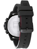 Buy Shop Tommy Hilfiger Mason Black Dial Black Rubber Strap Watch for Men - 1791793 USA Online