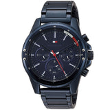 Buy Shop Tommy Hilfiger Mason Blue Dial Blue Steel Strap Watch for Men - 1791789 USA Online