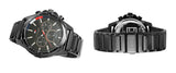 Buy Shop Tommy Hilfiger Mason Chronograph Black Dial Black Steel Strap Watch For Men - 1791935 USA Online