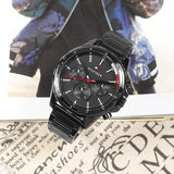 Buy Shop Tommy Hilfiger Mason Chronograph Black Dial Black Steel Strap Watch For Men - 1791935 USA Online