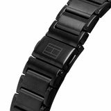 Buy Shop Tommy Hilfiger Mason Chronograph Black Dial Black Steel Strap Watch For Men - 1791935 USA Online