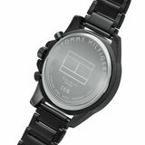 Buy Shop Tommy Hilfiger Mason Chronograph Black Dial Black Steel Strap Watch For Men - 1791935 USA Online