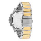 Buy Shop Tommy Hilfiger Mason Chronograph Blue Dial Two Tone Steel Strap Watch For Men - 1791937 USA Online