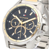 Buy Shop Tommy Hilfiger Mason Chronograph Blue Dial Two Tone Steel Strap Watch For Men - 1791937 USA Online