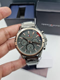 Buy Shop Tommy Hilfiger Mason Grey Dial Grey Steel Strap Watch for Men - 1791790 USA Online
