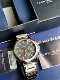 Buy Shop Tommy Hilfiger Mason Grey Dial Grey Steel Strap Watch for Men - 1791790 USA Online