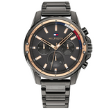 Buy Shop Tommy Hilfiger Mason Grey Dial Grey Steel Strap Watch for Men - 1791790 USA Online