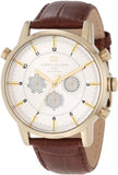 Buy Shop Tommy Hilfiger Harrison White Dial Brown Leather Strap Watch for Men - 1790874 USA Online