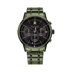 Buy Shop Tommy Hilfiger Quartz Black Dial Black Steel Strap Watch for Men - 1791634 USA Online