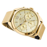 Buy Shop Tommy Hilfiger Mia Gold Dial Gold Mesh Bracelet Watch for Women - 1781488 USA Online