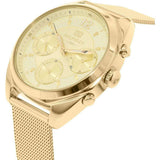 Buy Shop Tommy Hilfiger Mia Gold Dial Gold Mesh Bracelet Watch for Women - 1781488 USA Online