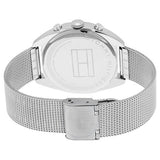 Buy Shop Tommy Hilfiger Mia Silver Dial Silver Mesh Bracelet Watch for Men - 1781628 USA Online