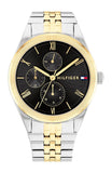 Buy Shop Tommy Hilfiger Monica Chronograph Black Dial Two Tone Steel Strap Watch For Women - 1782591 USA Online