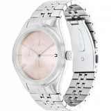 Buy Shop Tommy Hilfiger Monica Multifunction Chronograph Pink Dial Silver Steel Strap Watch For Women - 1782590 USA Online