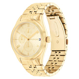 Buy Shop Tommy Hilfiger Monica Quartz Gold Dial Gold Steel Strap Watch For Women - 1782592 USA Online