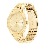 Buy Shop Tommy Hilfiger Monica Quartz Gold Dial Gold Steel Strap Watch For Women - 1782592 USA Online