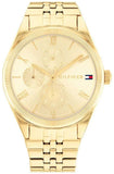 Buy Shop Tommy Hilfiger Monica Quartz Gold Dial Gold Steel Strap Watch For Women - 1782592 USA Online