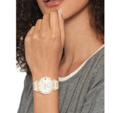 Buy Shop Tommy Hilfiger Monica Quartz White Dial Gold Steel Strap Watch For Women - 1782593 USA Online
