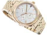 Buy Shop Tommy Hilfiger Monica Quartz White Dial Gold Steel Strap Watch For Women - 1782593 USA Online