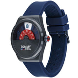 Buy Shop Tommy Hilfiger Monogram Pop Quartz Blue Dial Blue Silicone Strap Watch For Men - 1791775 USA Online