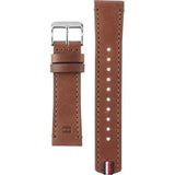 Buy Shop Tommy Hilfiger Monogram Pop Quartz Silver Dial Brown Leather Strap Watch For Men - 1791772 USA Online