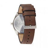 Buy Shop Tommy Hilfiger Monogram Pop Quartz Silver Dial Brown Leather Strap Watch For Men - 1791772 USA Online
