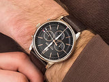 Buy Shop Tommy Hilfiger Multi Function Chronograph Black Dial Brown Leather Strap Watch for Men - 1791631 USA Online
