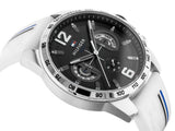 Buy Shop Tommy Hilfiger Multifunction Black Dial White Rubber Strap Watch for Men - 1791475 USA Online