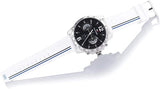 Buy Shop Tommy Hilfiger Multifunction Black Dial White Rubber Strap Watch for Men - 1791475 USA Online