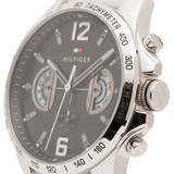 Buy Shop Tommy Hilfiger Multifunction Black Dial White Rubber Strap Watch for Men - 1791475 USA Online