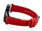 Buy Shop Tommy Hilfiger Multifunction Quartz Black Dial Red Rubber Strap Watch for Men - 1791722 USA Online