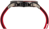 Buy Shop Tommy Hilfiger Multifunction Quartz Black Dial Red Rubber Strap Watch for Men - 1791722 USA Online