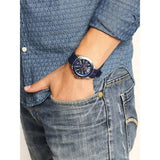 Buy Shop Tommy Hilfiger Nolan Chronograph Blue Dial Blue Rubber Strap Watch for Men - 1791142 USA Online