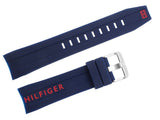Buy Shop Tommy Hilfiger Nolan Chronograph Blue Dial Blue Rubber Strap Watch for Men - 1791142 USA Online