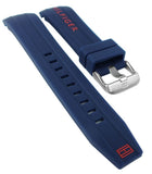 Buy Shop Tommy Hilfiger Nolan Chronograph Blue Dial Blue Rubber Strap Watch for Men - 1791142 USA Online