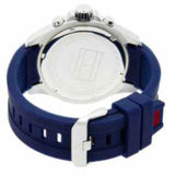 Buy Shop Tommy Hilfiger Nolan Chronograph Blue Dial Blue Rubber Strap Watch for Men - 1791142 USA Online