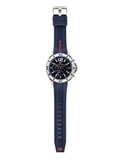 Buy Shop Tommy Hilfiger Nolan Chronograph Blue Dial Blue Rubber Strap Watch for Men - 1791142 USA Online