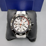 Buy Shop Tommy Hilfiger Nolan Multi Function White Dial White Rubber Strap Watch for Men - 1791146 USA Online