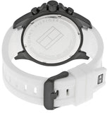 Buy Shop Tommy Hilfiger Nolan Multi Function White Dial White Rubber Strap Watch for Men - 1791146 USA Online