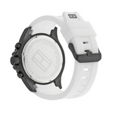 Buy Shop Tommy Hilfiger Nolan Multi Function White Dial White Rubber Strap Watch for Men - 1791146 USA Online
