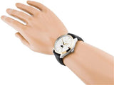 Buy Shop Tommy Hilfiger Oliver Analog Silver Dial Black Leather Strap Watch for Men - 1791305 USA Online